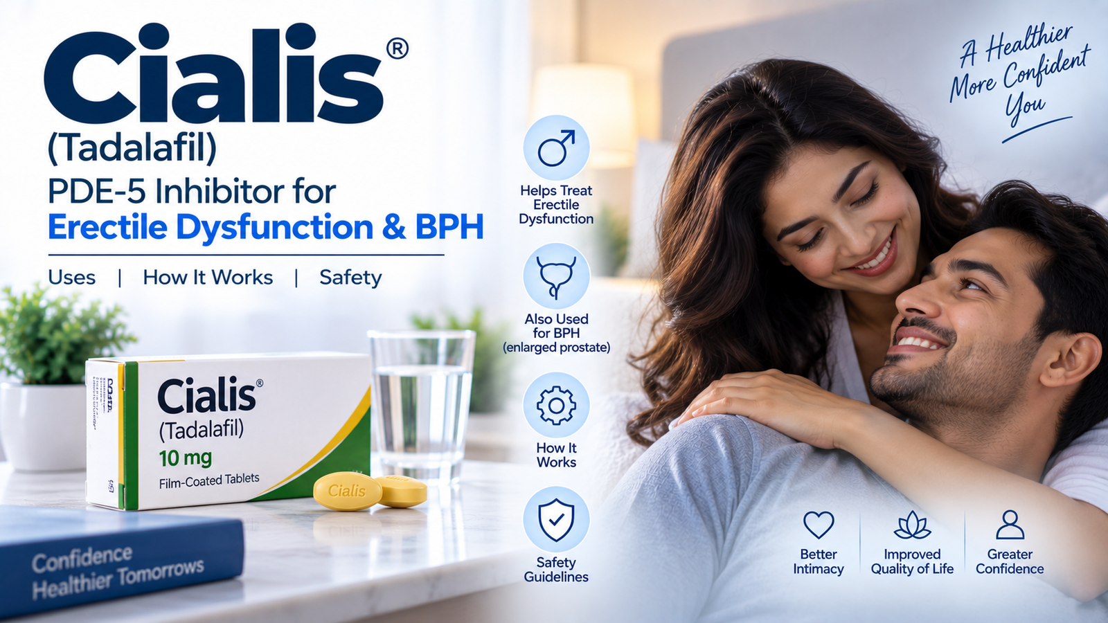 Cialis (Tadalafil): PDE-5 Inhibitor for Erectile Dysfunction & BPH