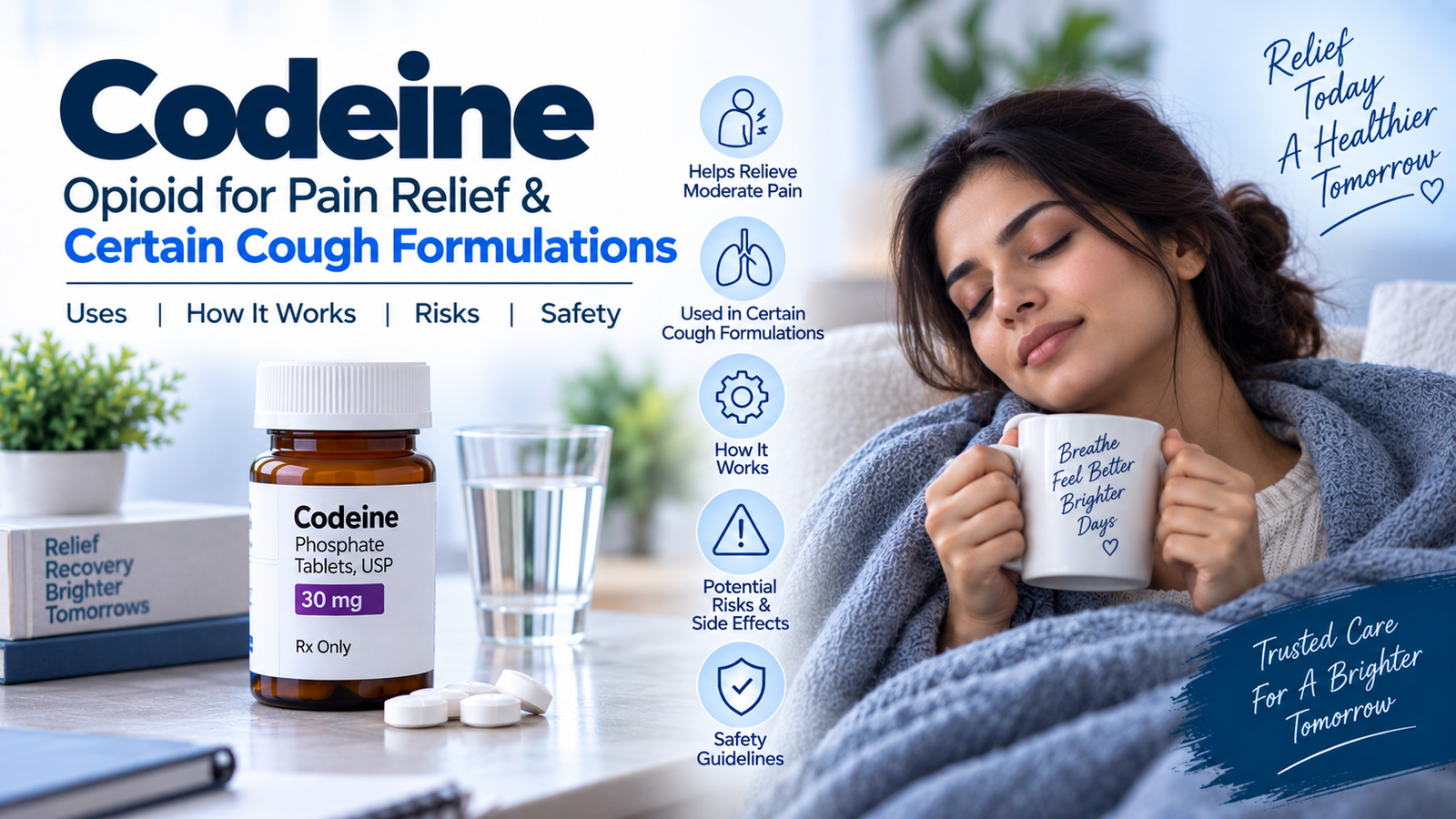Codeine: Opioid for Pain Relief & Certain Cough Formulations