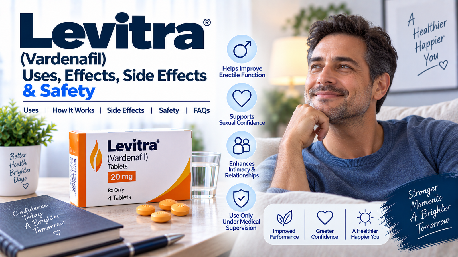 Levitra (Vardenafil): PDE-5 Inhibitor for Erectile Dysfunction — Uses, Effects & Safety